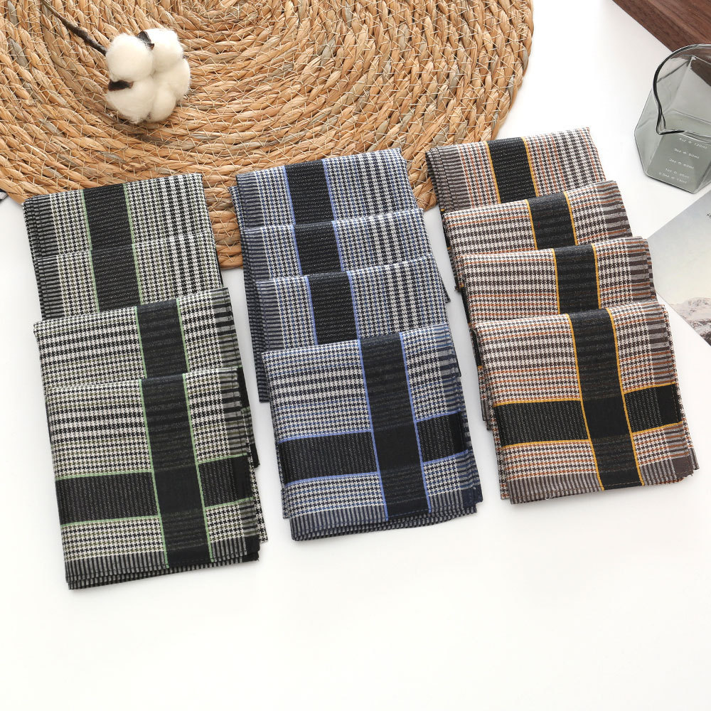 Handkerchief Cotton Men - 3/6/12 szt. Męskie chusteczki do nosa