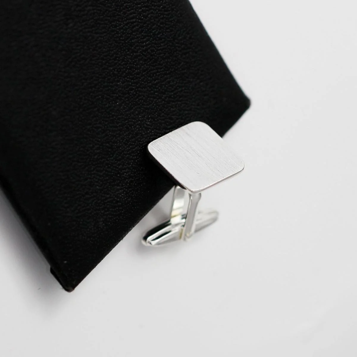 Tie Clip Silver - Beadsnice 2 sztuki 925 srebrne kwadratowe