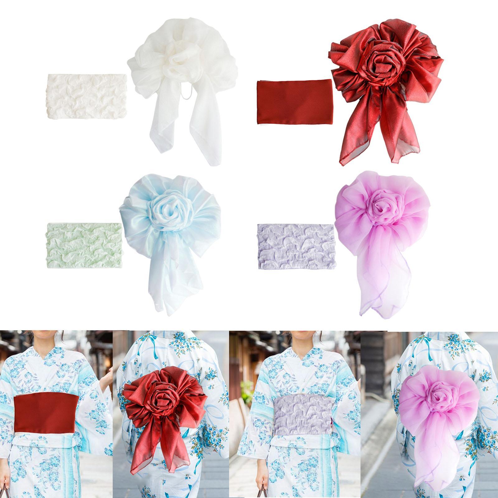 Bow Tie Pre Tied - Miękki pasek Yukata dla kobiet, łatwy