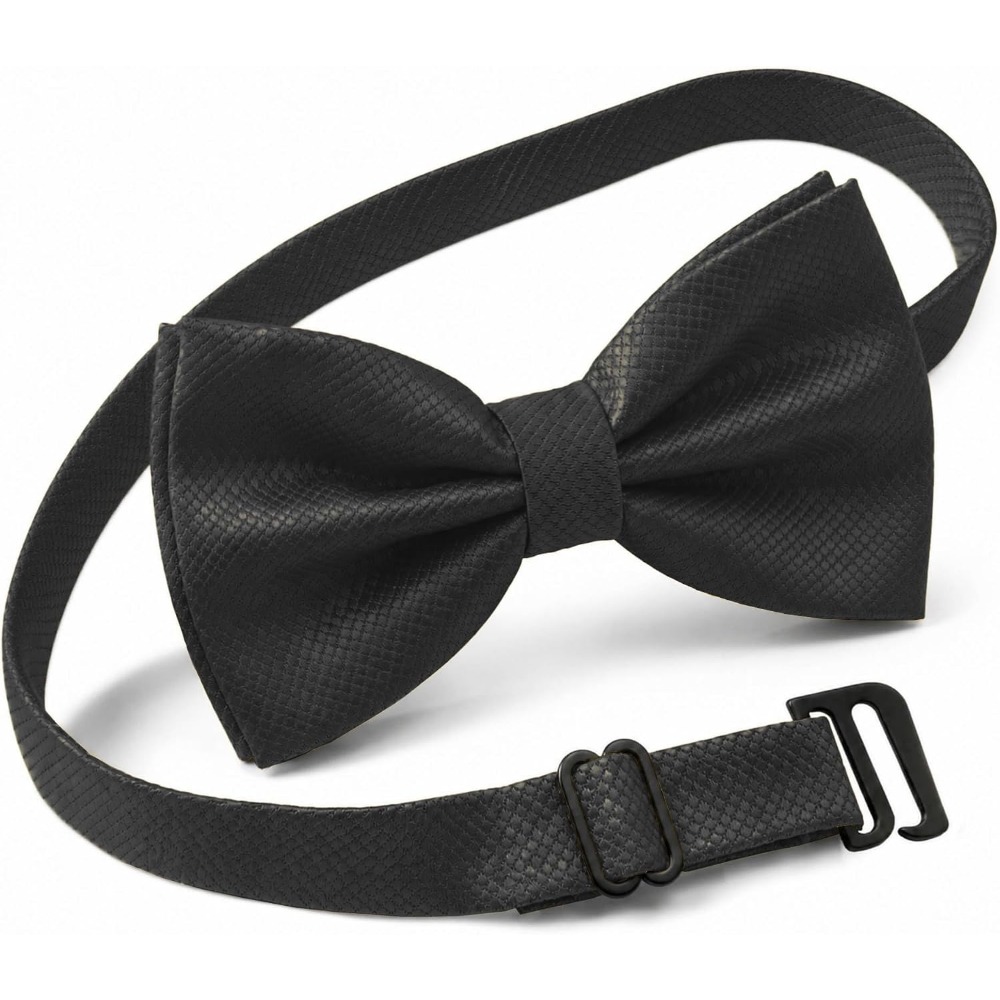Bow Tie Pre Tied - Poliestrowa, jednolita, gotowa do założenia mucha