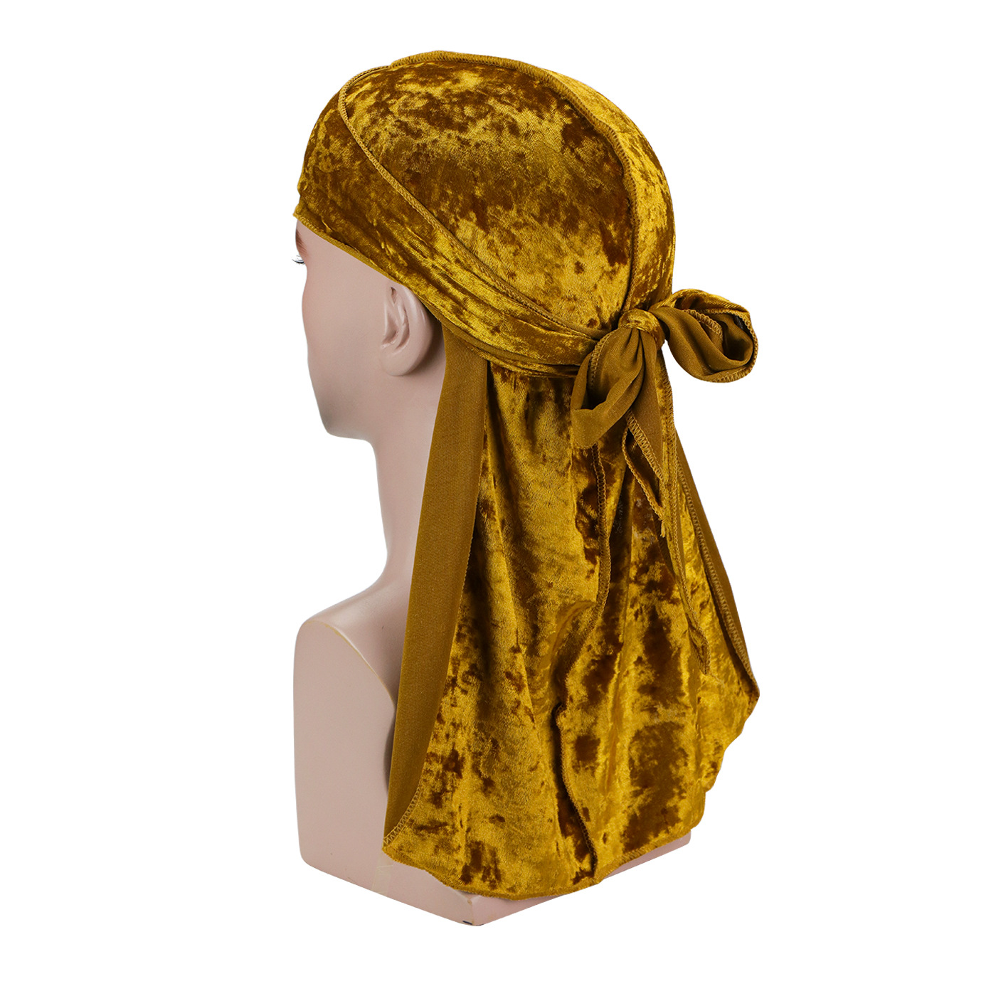Bandana Doo Rag - Unisexowy diamentowy aksamitny durag bandana dla