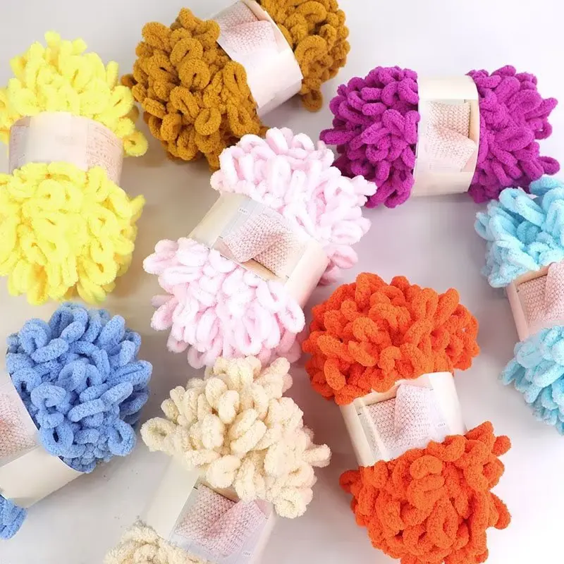 Woven Scarf Blanket - 100g/kulka przędza z pętelką na palec
