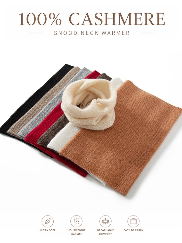 Infinity Scarf Knit - 100% Czysty Kaszmirowy Komin z Dzianiny