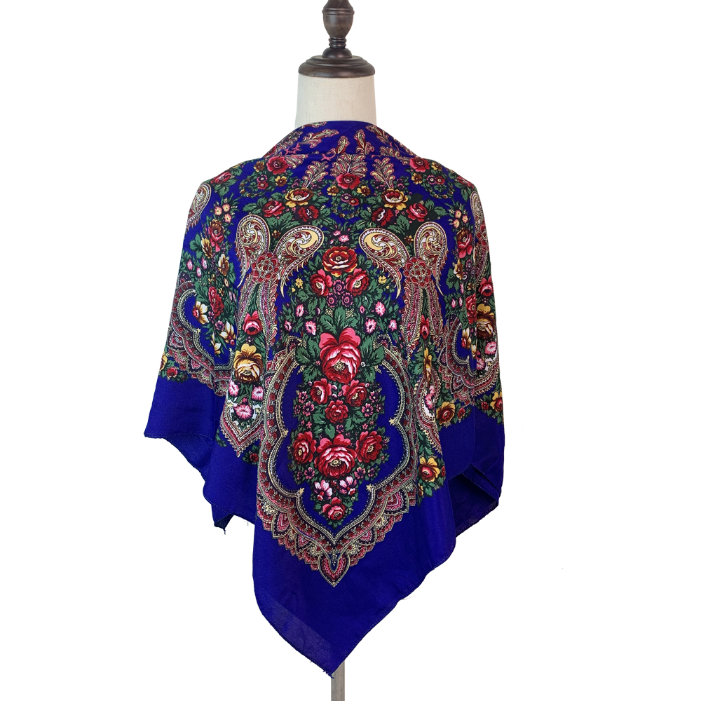 Bandana Cotton - 100*100cm rosyjski kwadratowy szalik kobiety luksusowy
