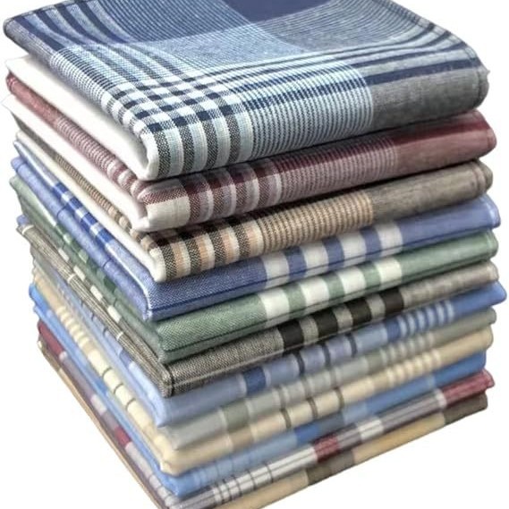 Handkerchief Cotton Men - Chusteczki męskie 100% bawełna w kratę
