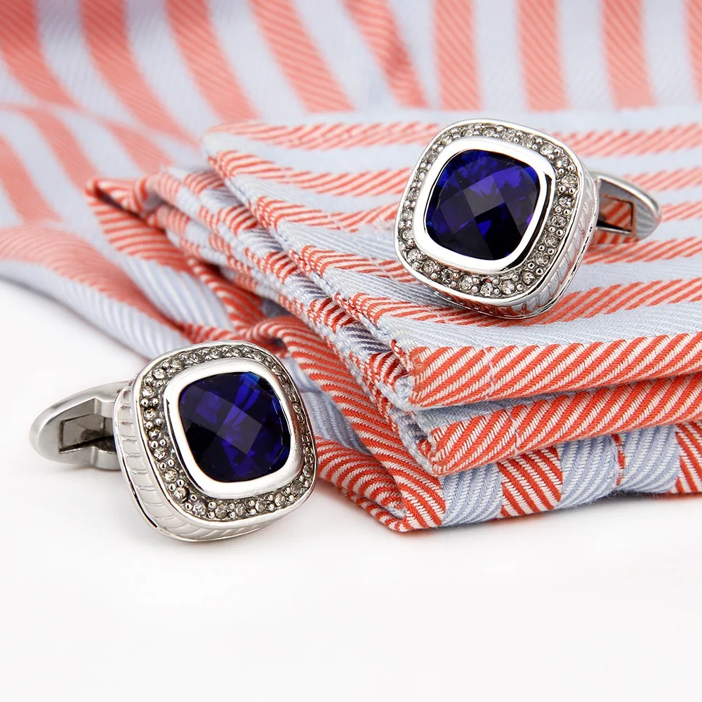 Tie Clip Silver - Spinki do mankietów męskie luksusowe wysokiej