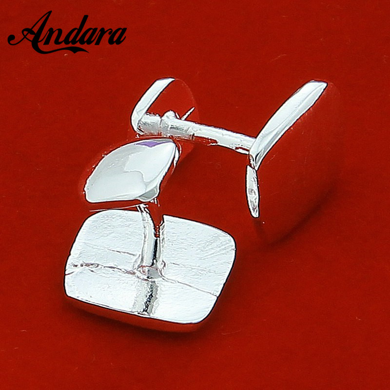 Tie Clip Silver - Gorąca sprzedaż srebrne kwadratowe spinki do