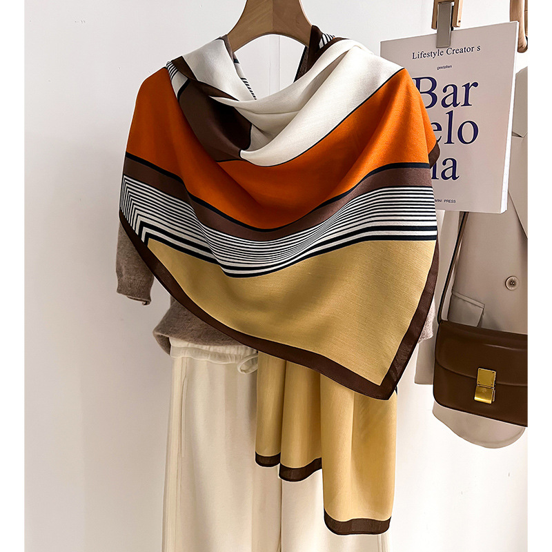 Pashmina Wrap Large - Luksusowa marka szalik wełniany szal bawełniany