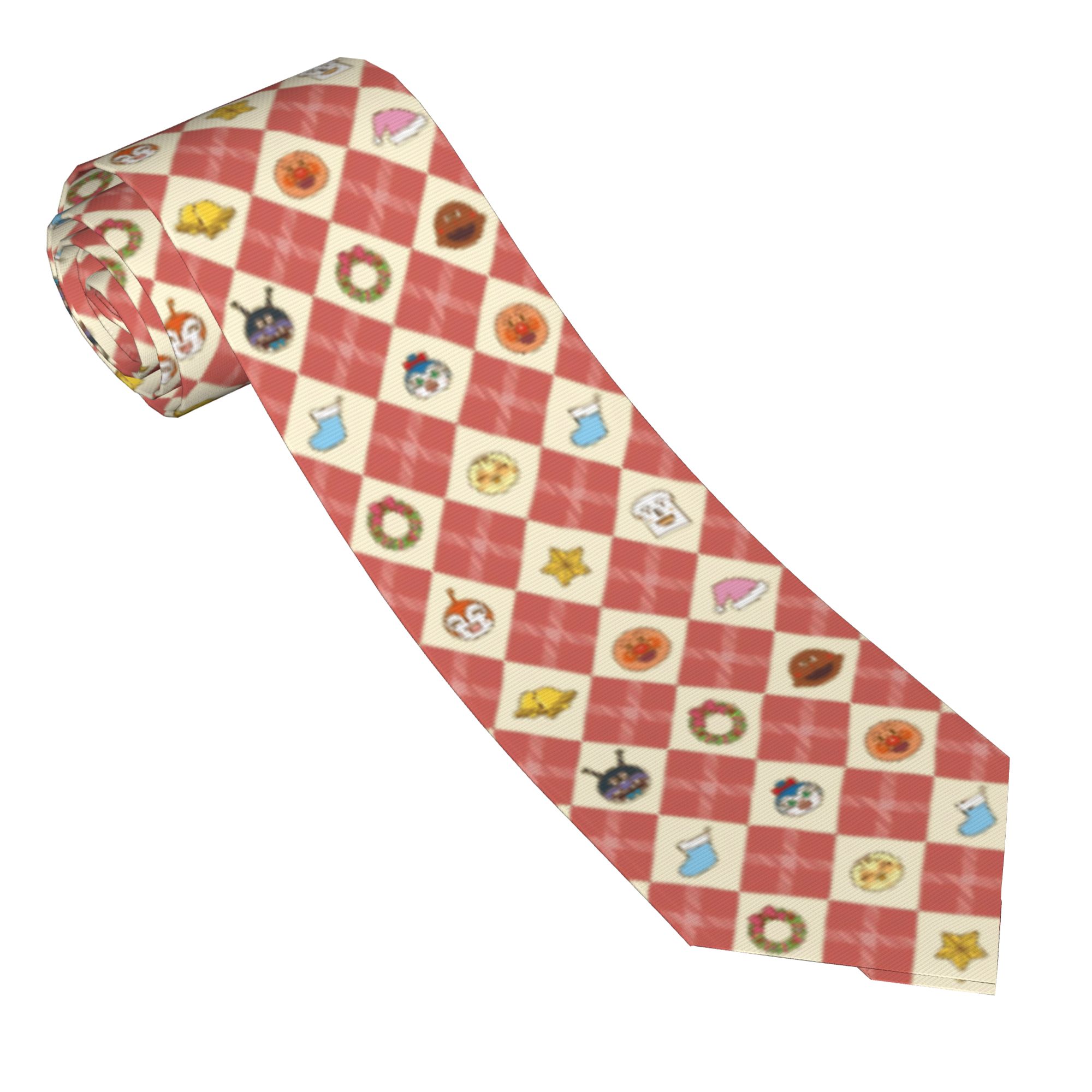 Skinny Tie Men - Krawat Anpanman Anime Cartoon 8 cm