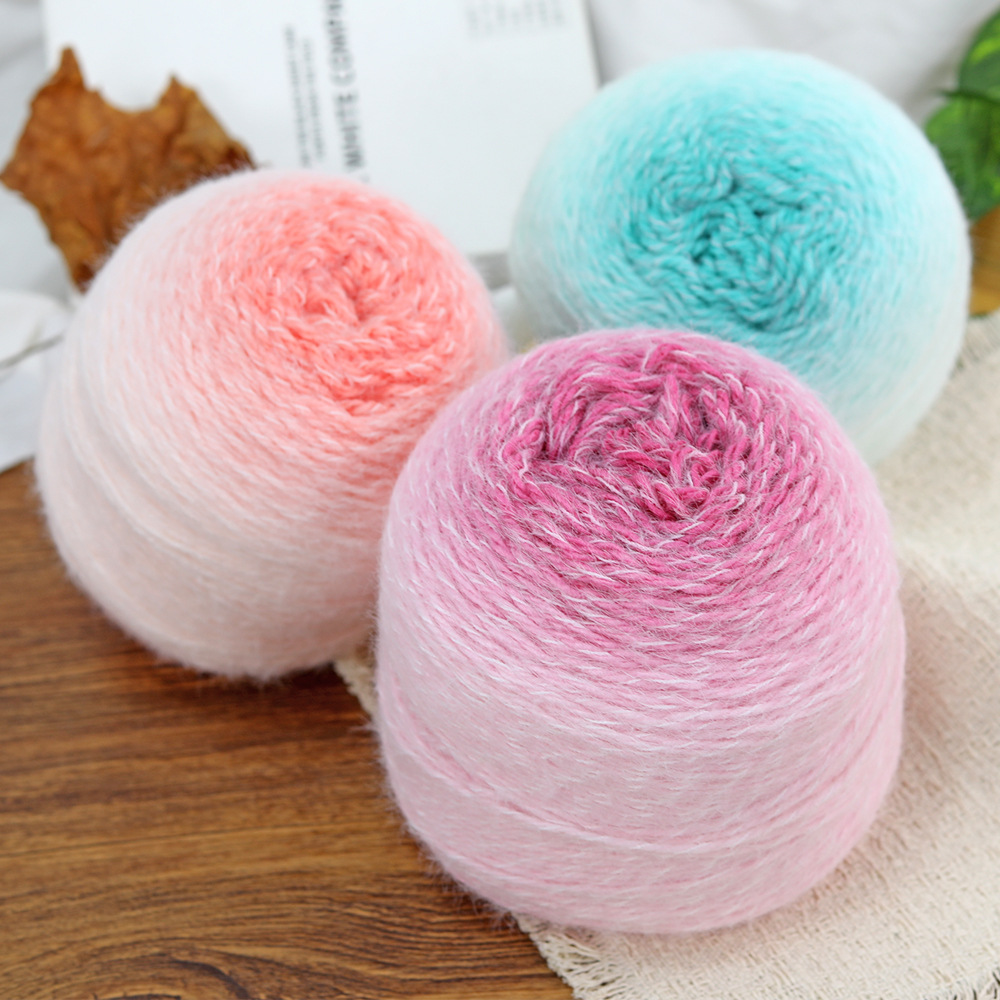 Woven Scarf Blanket - Włóczka pluszowa o stopniowanej długości, włóczka
