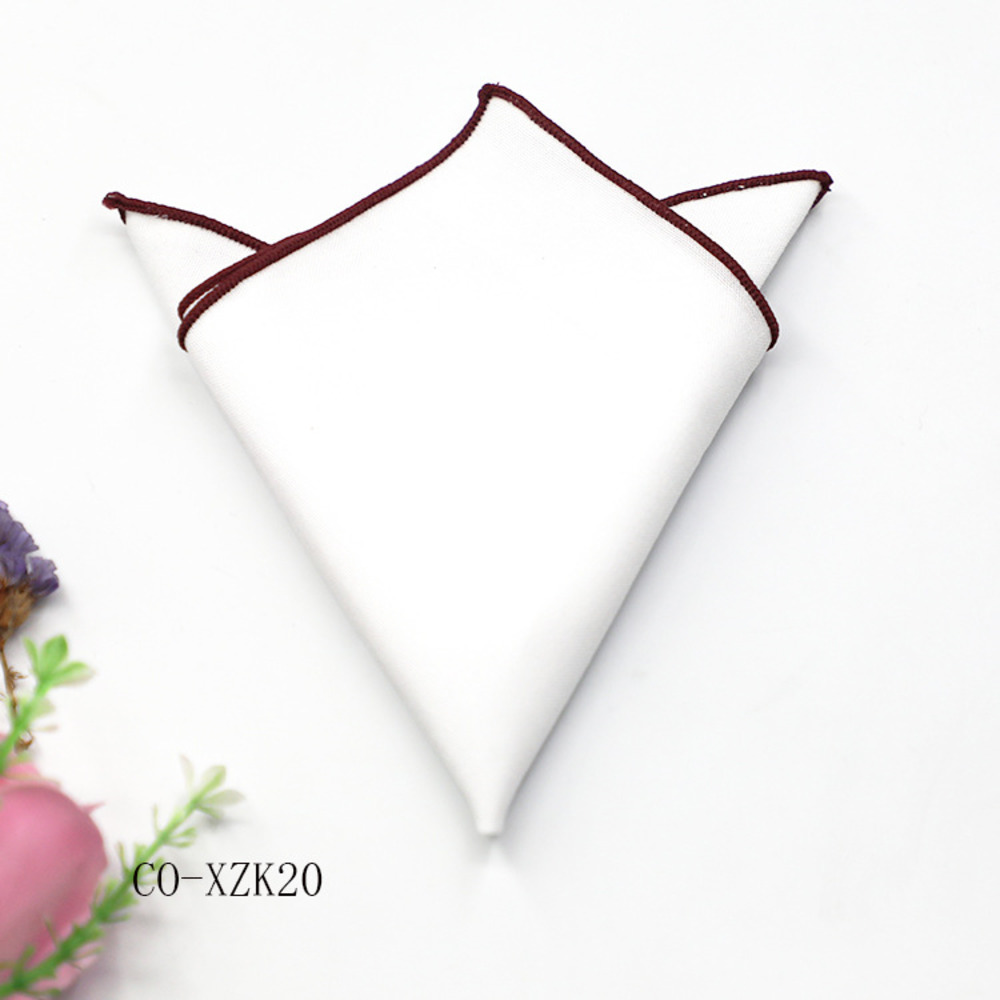 Solidne paski brązowa poszetka – Handkerchief Cotton Men recenzja i cena