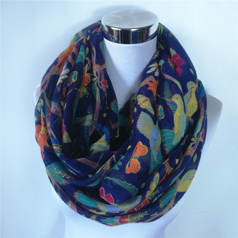 Nowy szalik z wiskozą z nadruk – Infinity Scarf Knit recenzja i cena