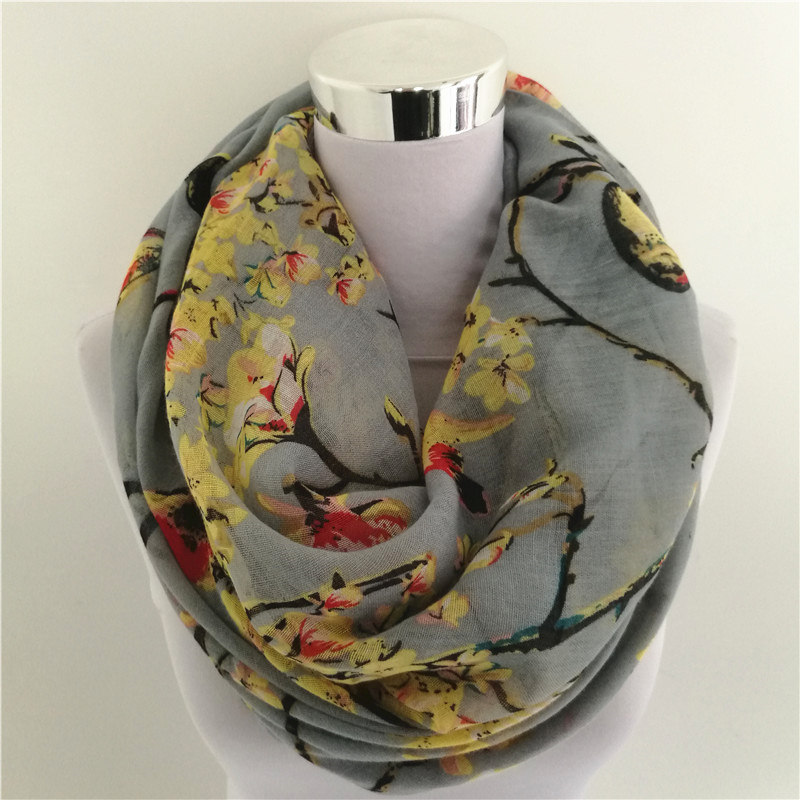 Nowy szalik z wiskozą z nadruk – Infinity Scarf Knit recenzja i cena