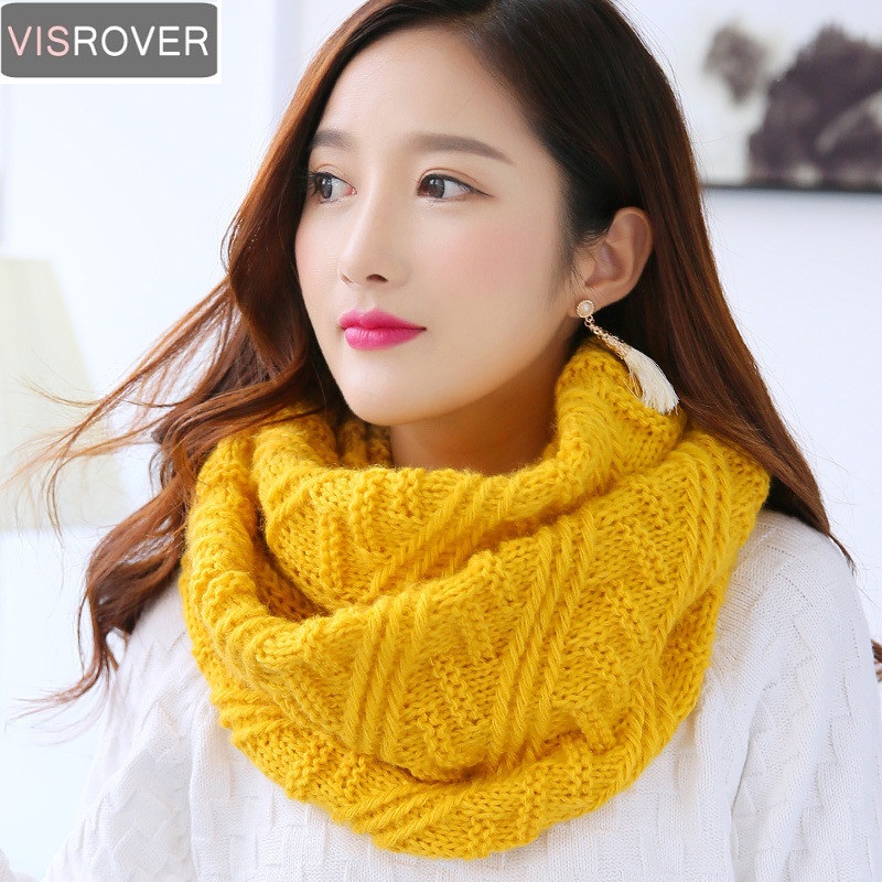 VISROVER kolorowe szaliki dams – Infinity Scarf Knit recenzja i cena