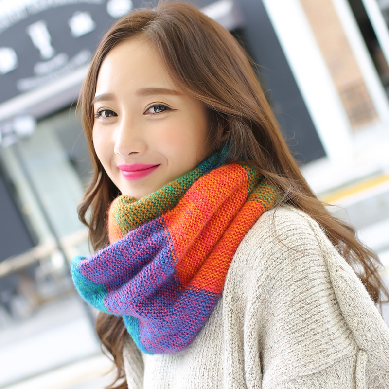 VISROVER kolorowe szaliki dams – Infinity Scarf Knit recenzja i cena