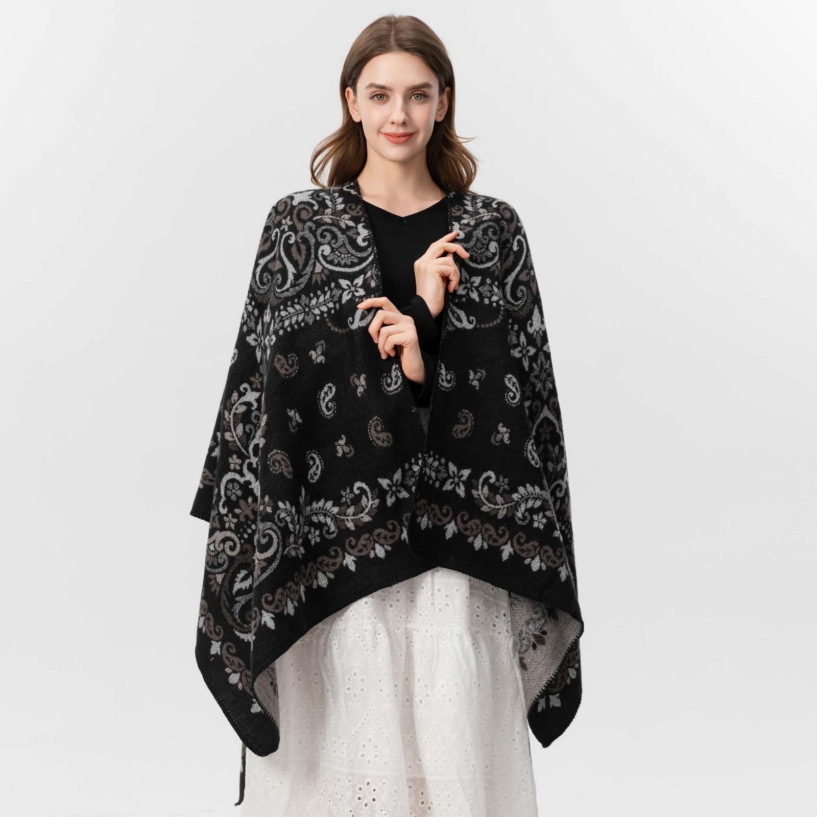 Luksusowy damski szal kaszmiro – Stole Wedding Shawl recenzja i cena