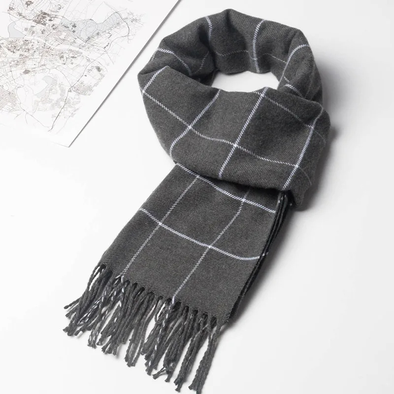 2023 Nowy zimowy szalik męski  – Muffler Men Wool recenzja i cena