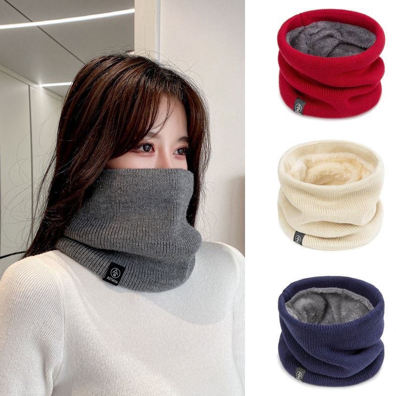 Zimowy dzianinowy pluszowy gru – Infinity Scarf Knit recenzja i cena