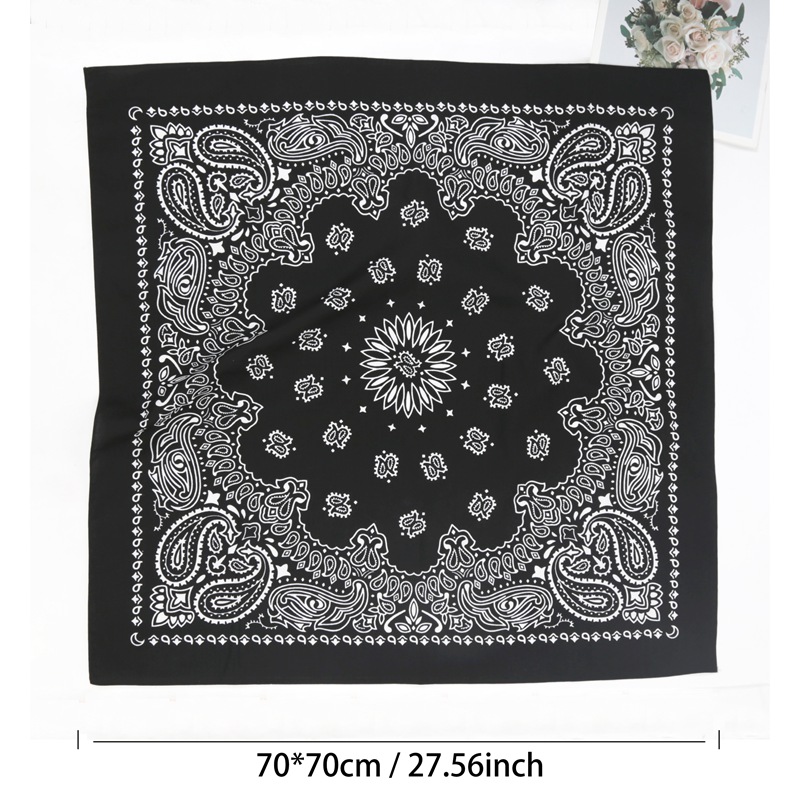 70*70cm Unisex Damska Męska 10 – Bandana Cotton recenzja i cena