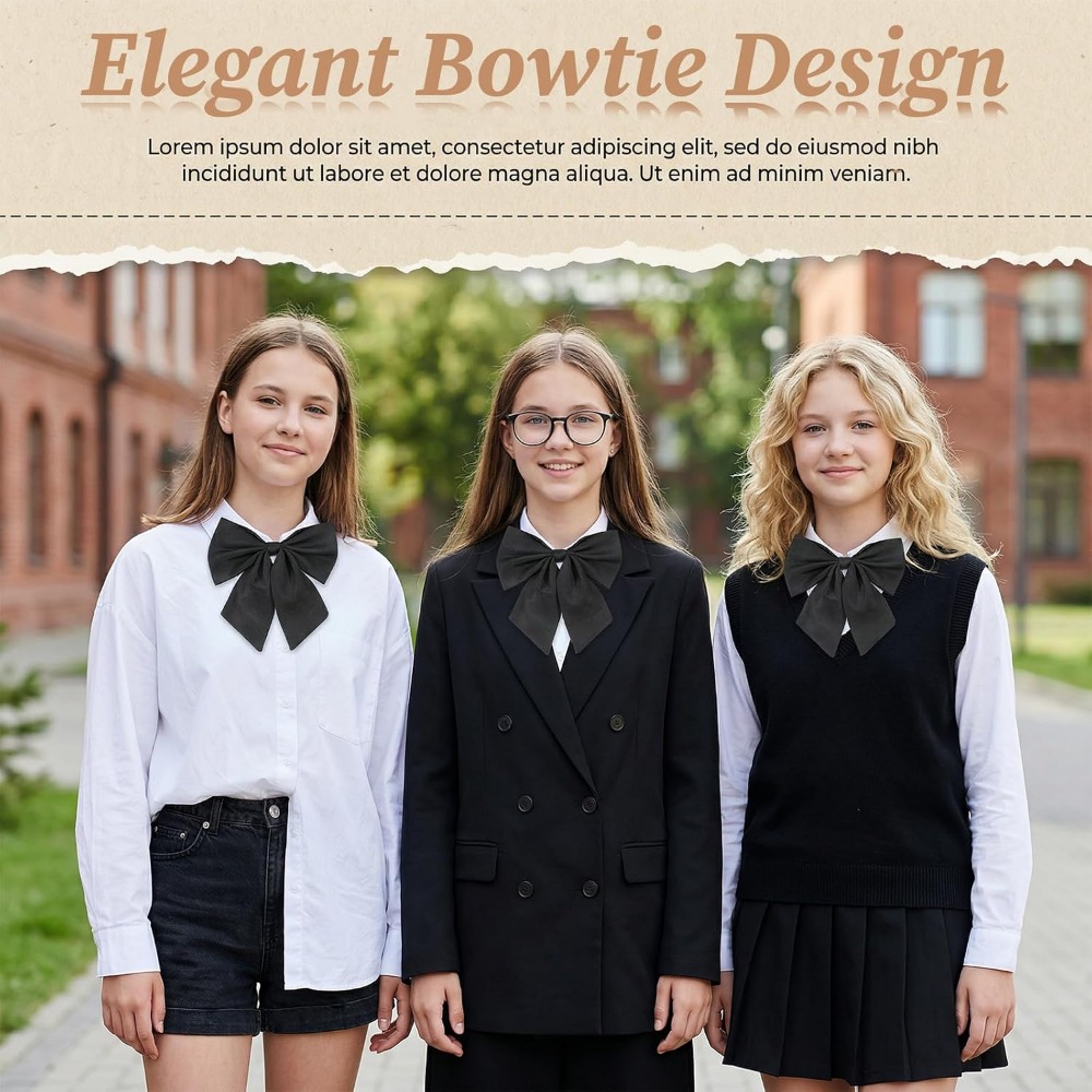 Czarne muchy z kokardą dla kob – Bow Tie Pre Tied recenzja i cena