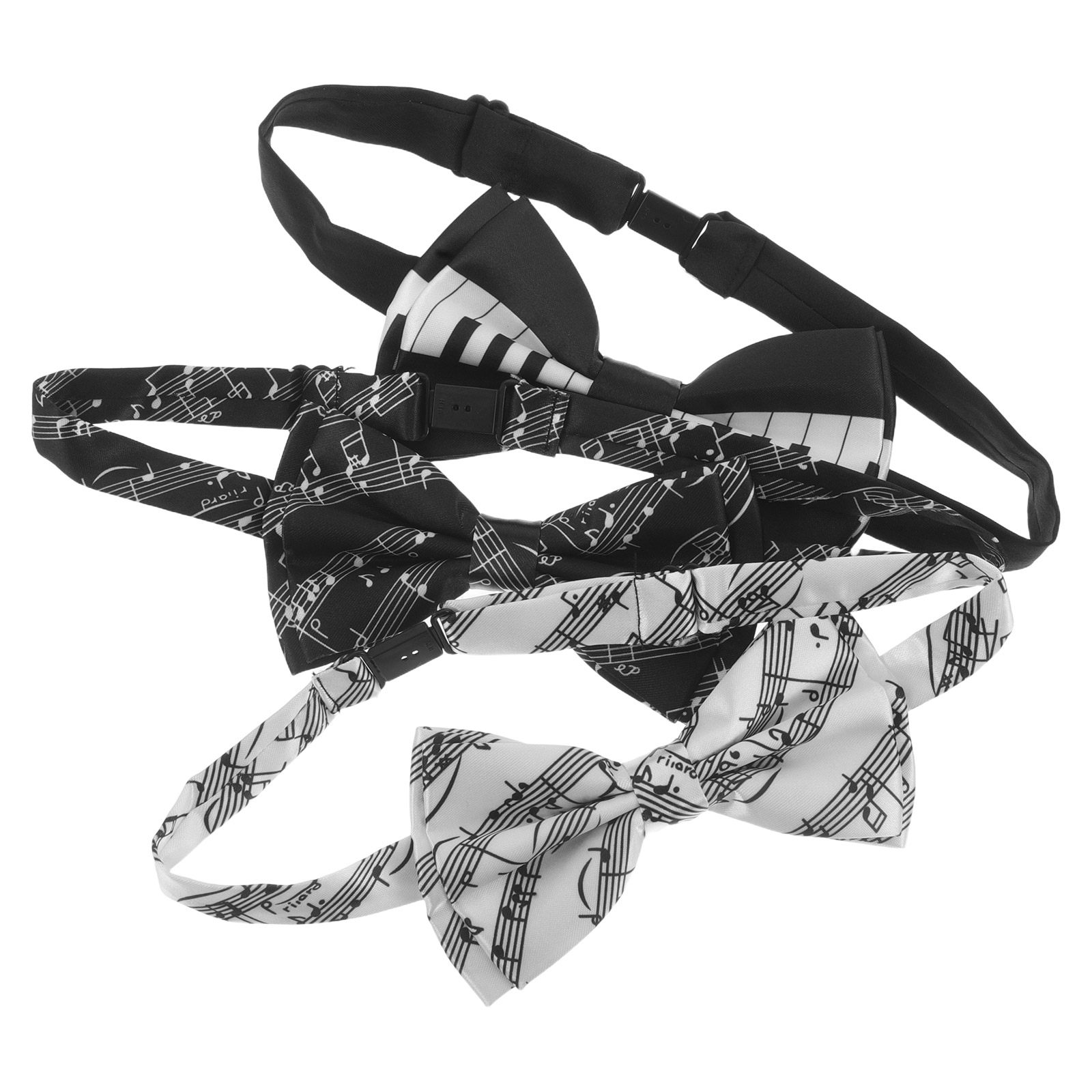 Zestaw 3 muszki z motywem nut  – Bow Tie Pre Tied recenzja i cena
