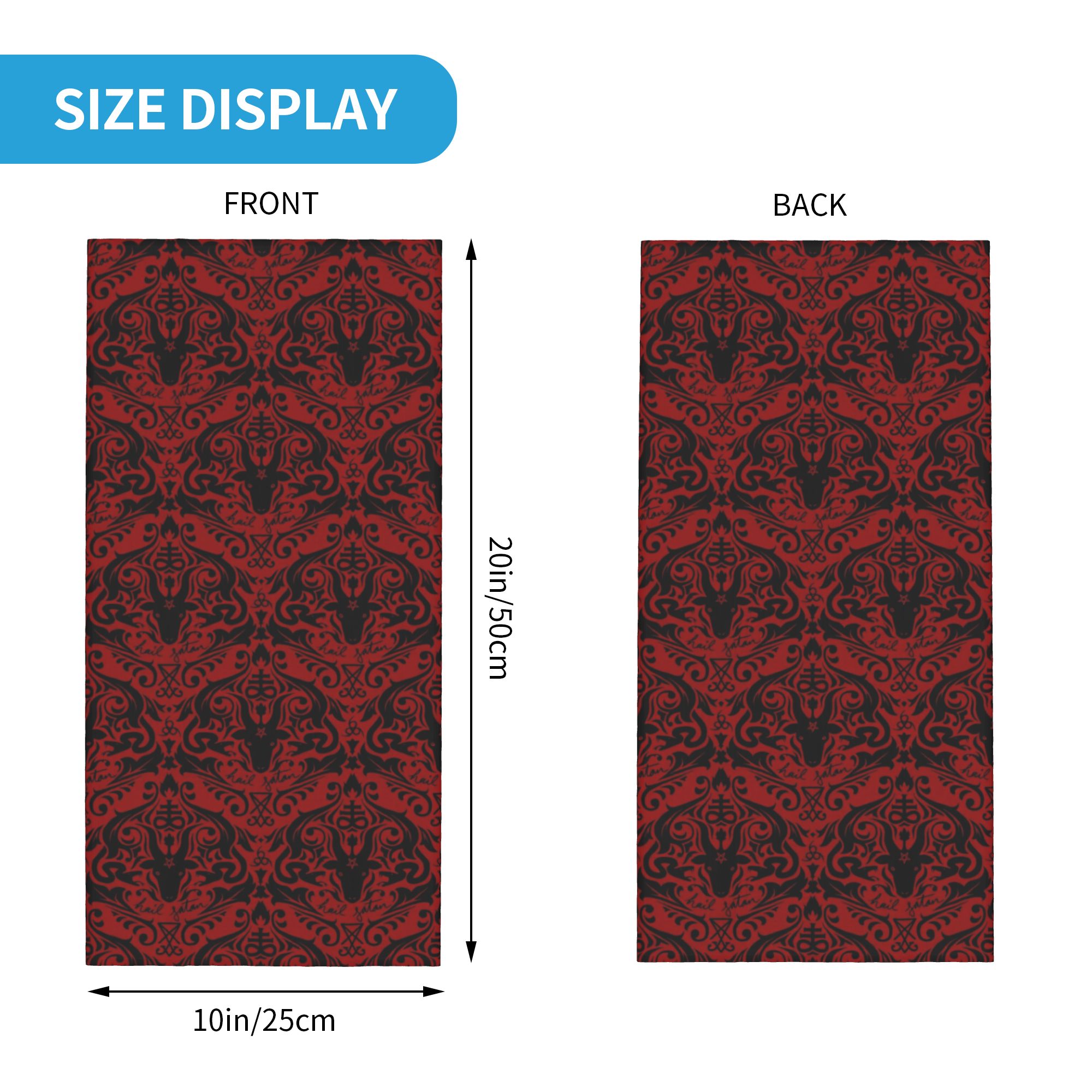 Baphomet Damask Hail Satan Cza – Neck Warmer Tube recenzja i cena