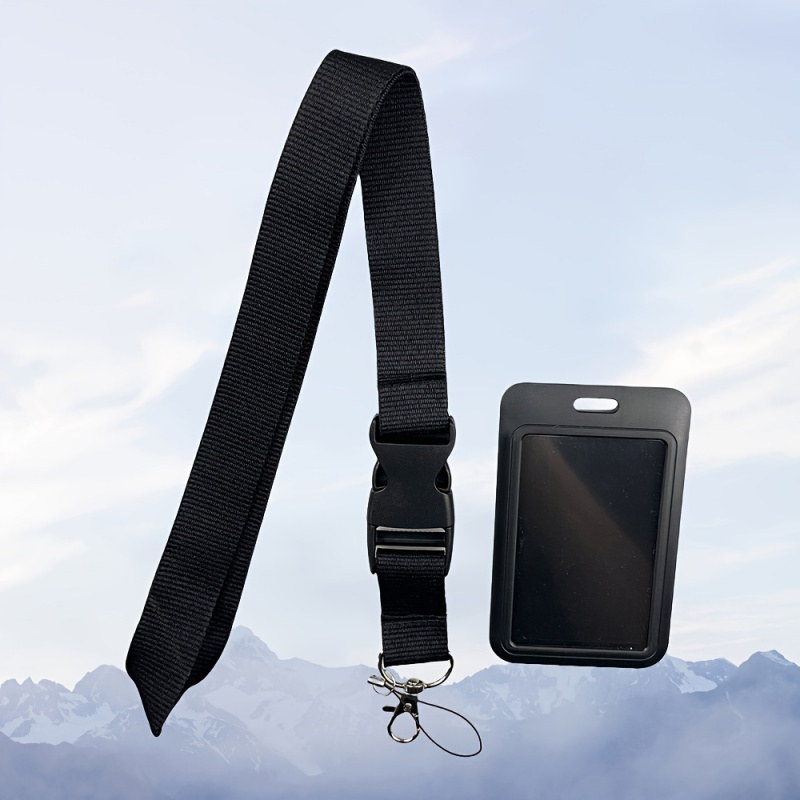 Czarny zestaw smyczy na szyję  – Lanyard Badge Holder recenzja i cena