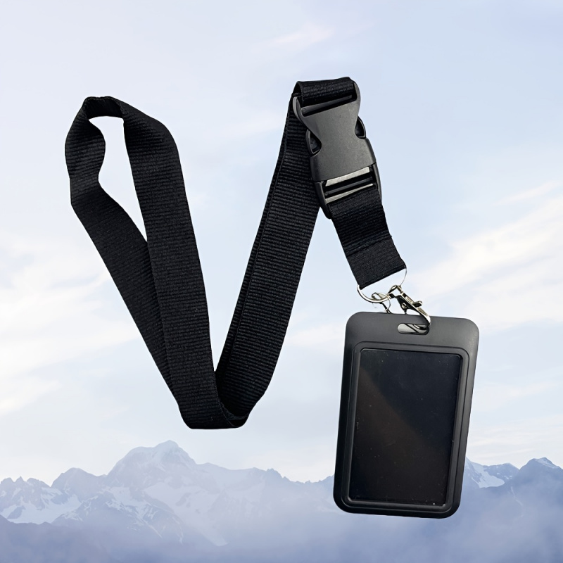 Czarny zestaw smyczy na szyję  – Lanyard Badge Holder recenzja i cena