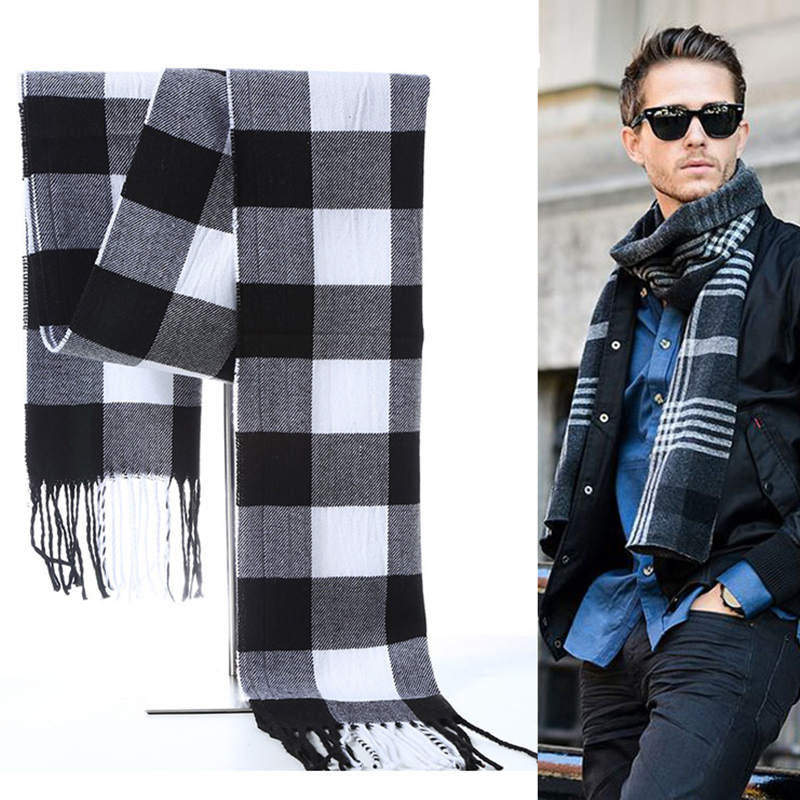 Zimowy szalik męski w kratę sz – Muffler Men Wool recenzja i cena