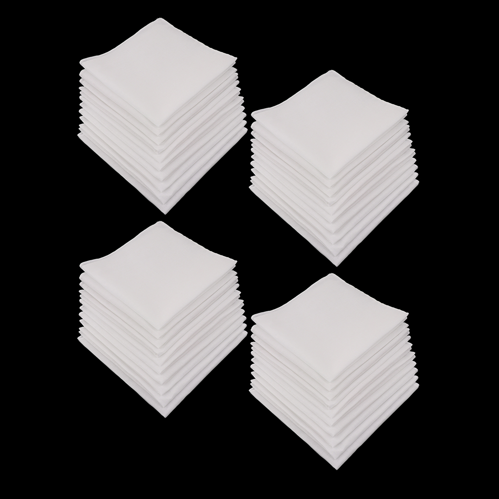 20/40 sztuk zwykły sprawdź kie – Handkerchief Cotton Men recenzja i cena
