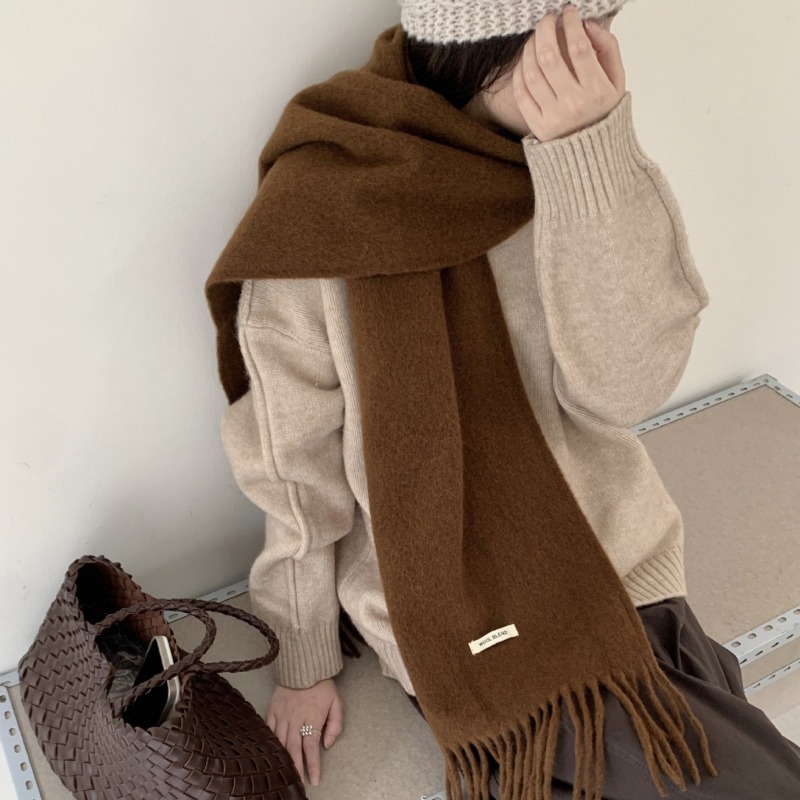 Koreański Styl Elegancki Szal  – Muffler Men Wool recenzja i cena