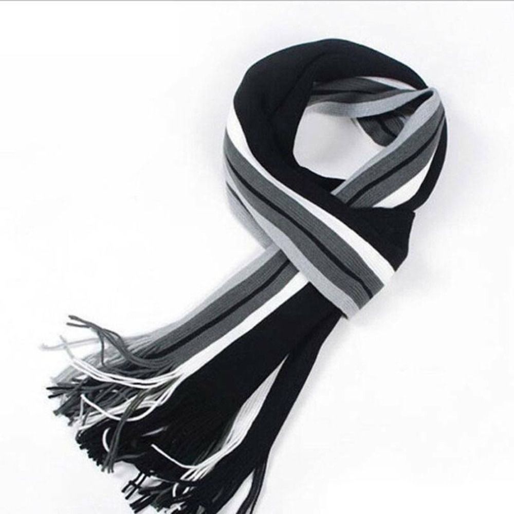 Męski szal z kaszmiru w paski, – Muffler Men Wool recenzja i cena