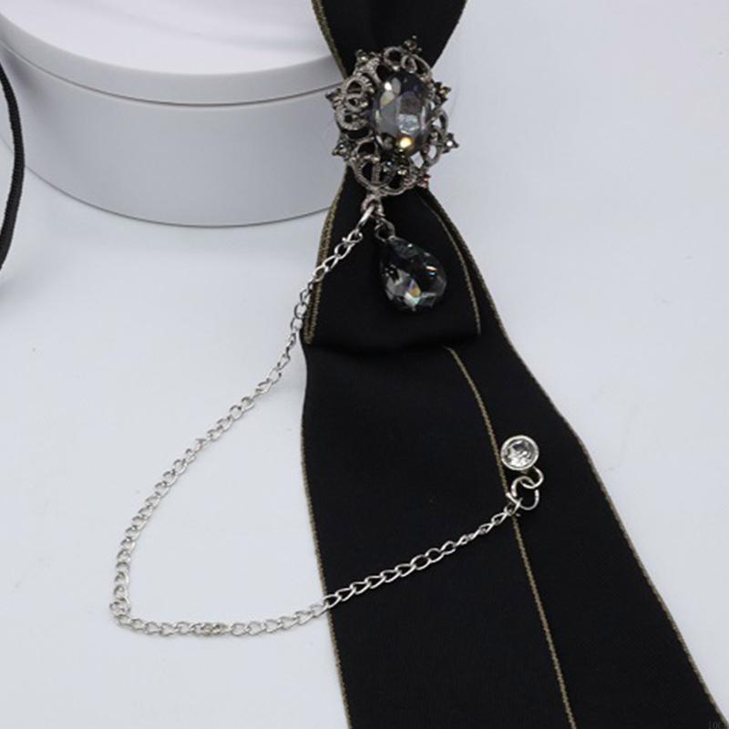 Krawat gotycki metalowy łańcus – Bow Tie Pre Tied recenzja i cena