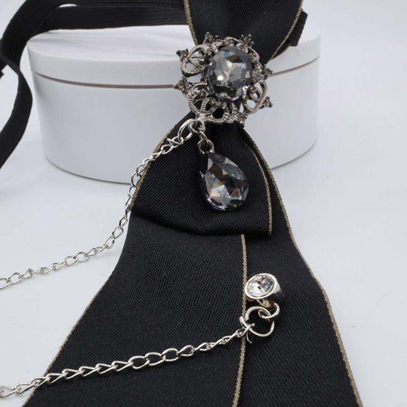 Krawat gotycki metalowy łańcus – Bow Tie Pre Tied recenzja i cena