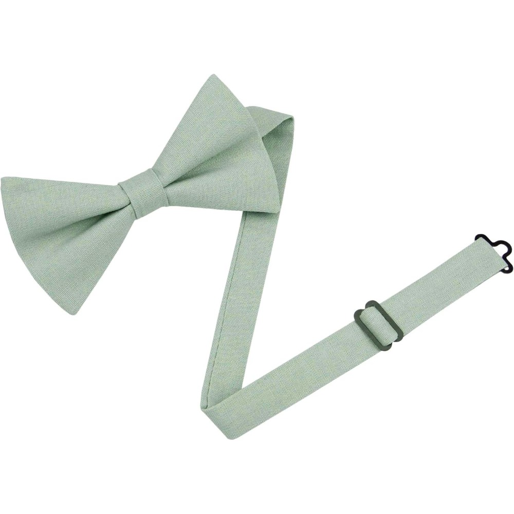 Lniano-bawełniane muchy - jedn – Bow Tie Pre Tied recenzja i cena