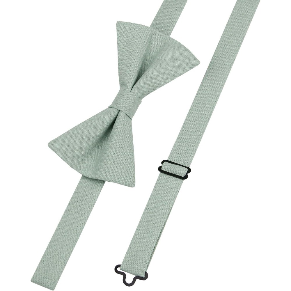 Lniano-bawełniane muchy - jedn – Bow Tie Pre Tied recenzja i cena