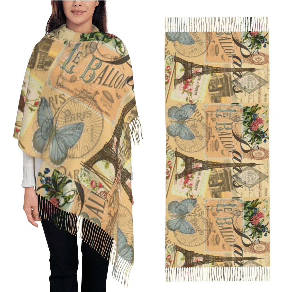 Szal Damski Zimowy Duży Długi  – Pashmina Wrap Large recenzja i cena