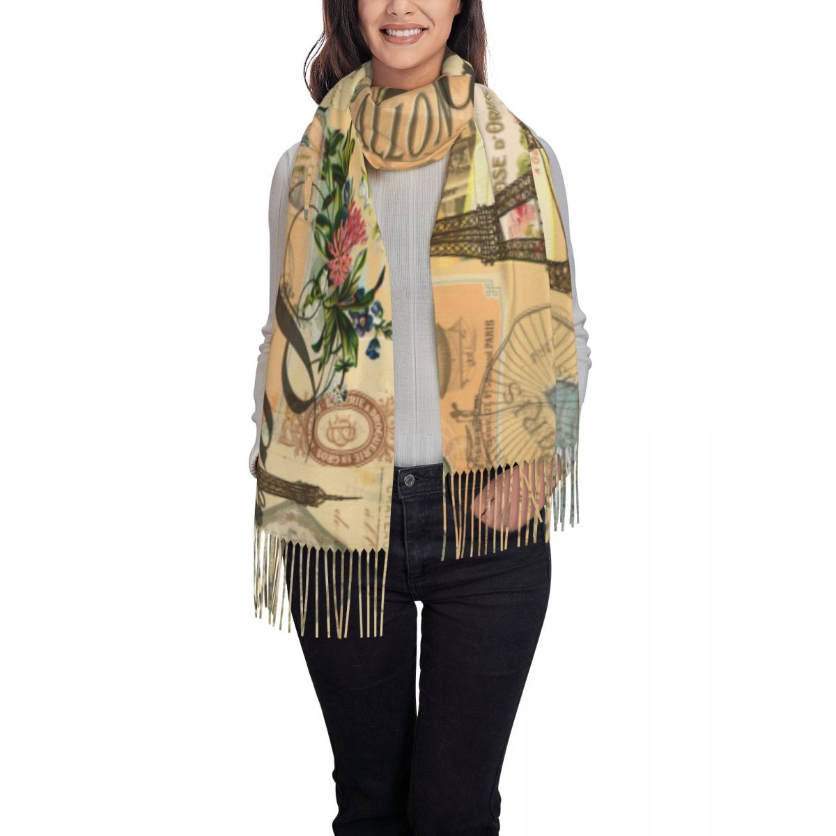 Szal Damski Zimowy Duży Długi  – Pashmina Wrap Large recenzja i cena