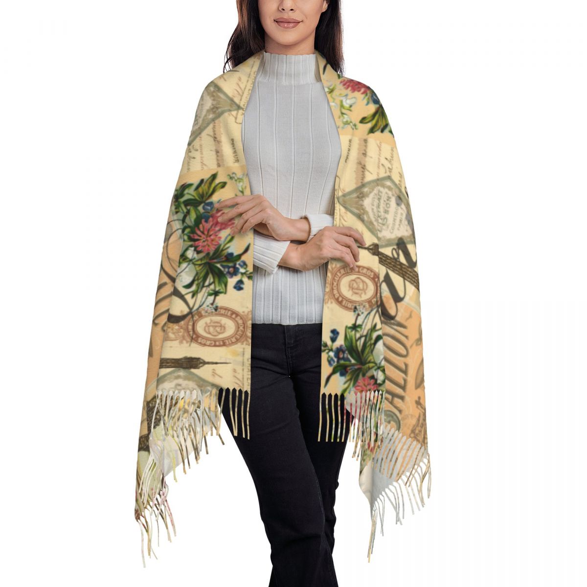 Szal Damski Zimowy Duży Długi  – Pashmina Wrap Large recenzja i cena