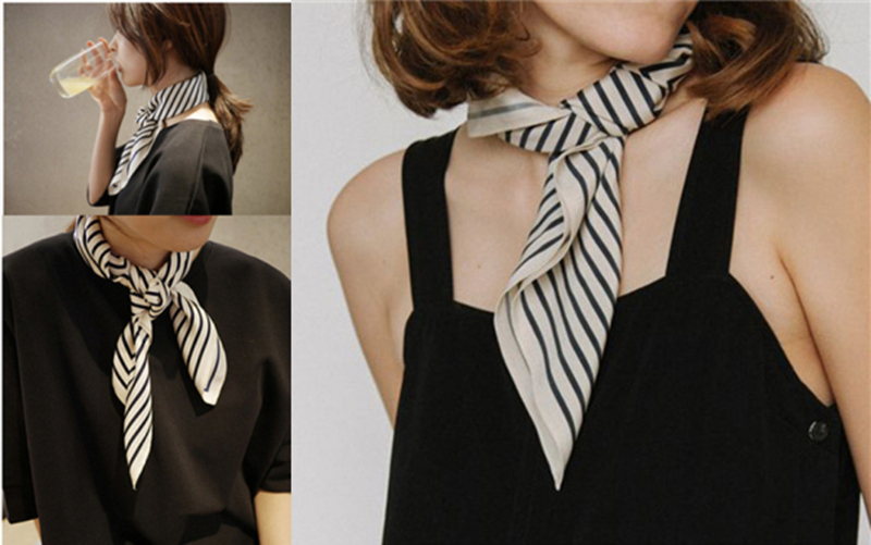 Ramka z frędzlami kwadratowe s – Silk Tie Striped recenzja i cena