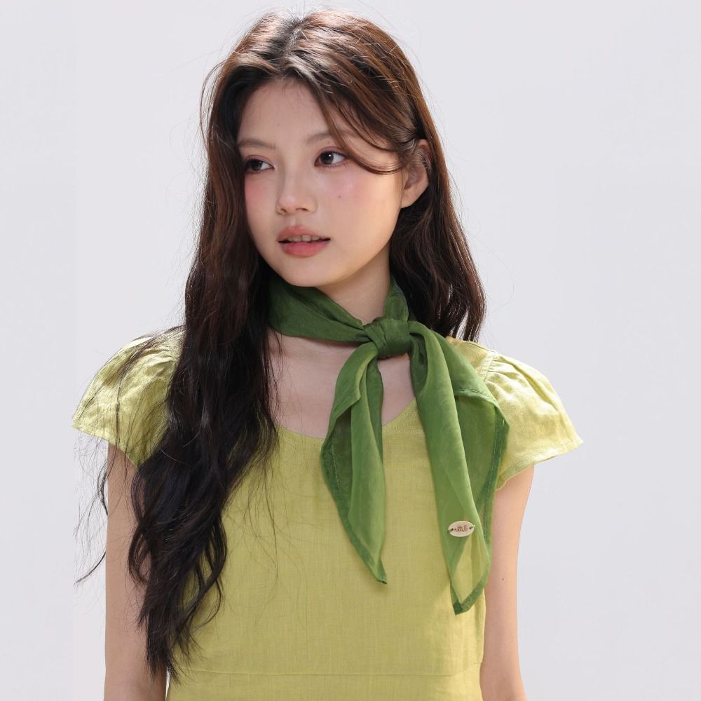 Retro Jednolity Kolor Mała Kwa – Scarf Silk Square recenzja i cena