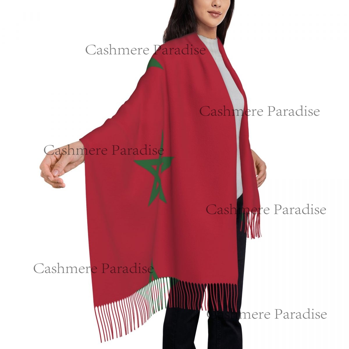 Szaliki damskie z motywem flag – Infinity Scarf Knit recenzja i cena