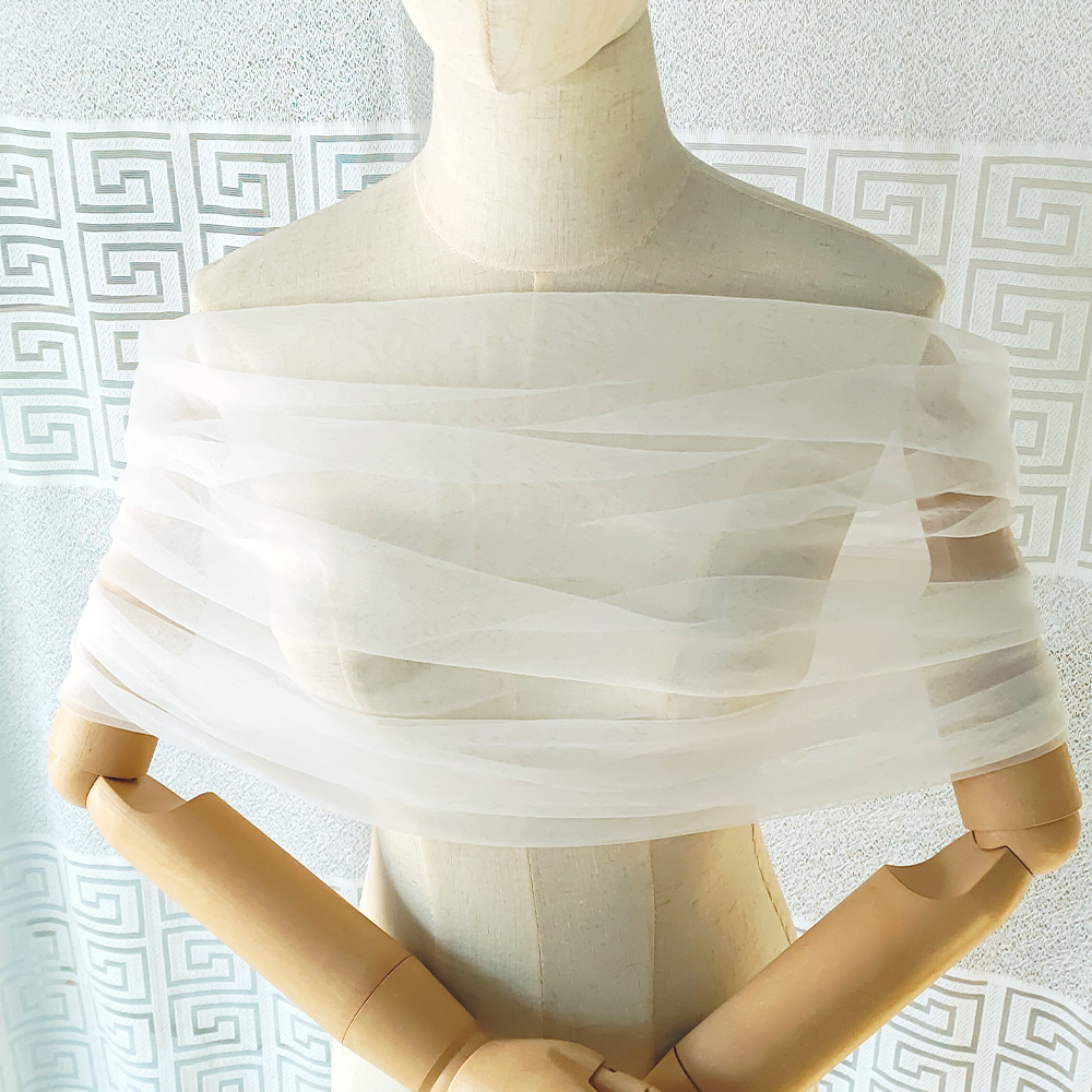 Damski plisowany tiulowy przez – Stole Wedding Shawl recenzja i cena