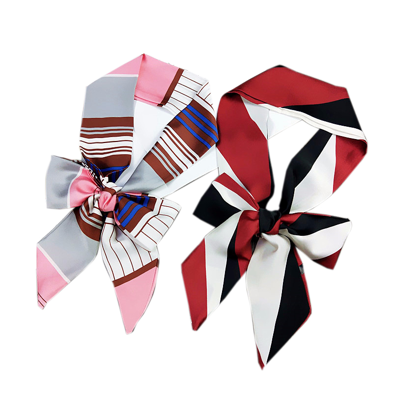 TOP mała długa jedwabna apaszk – Silk Tie Striped recenzja i cena