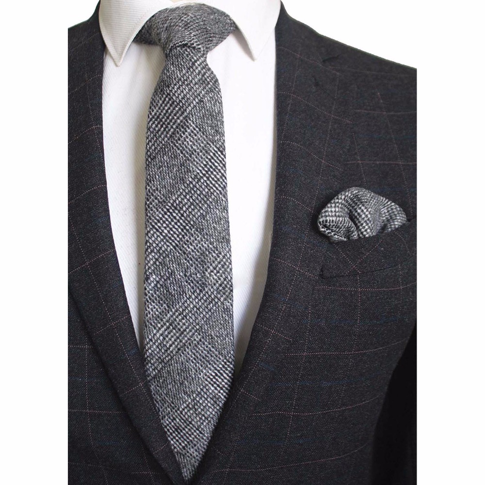 Ricnais 8cm Wełniany krawat w  – Handkerchief Cotton Men recenzja i cena