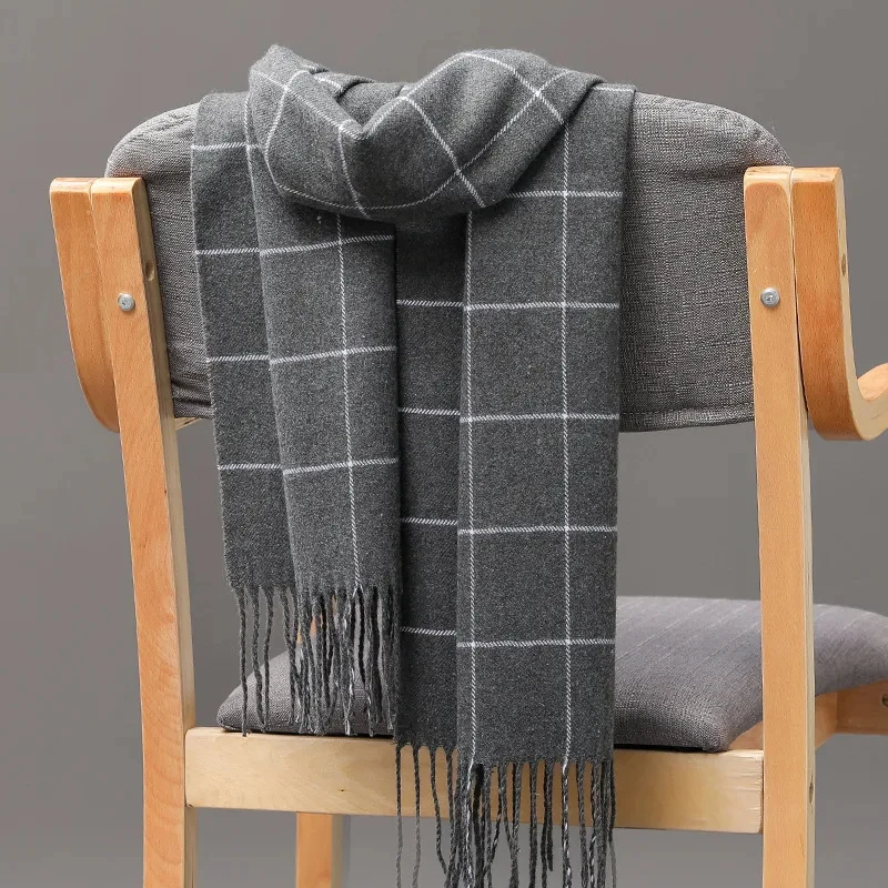 2024 Nowy zimowy szalik męski  – Muffler Men Wool recenzja i cena